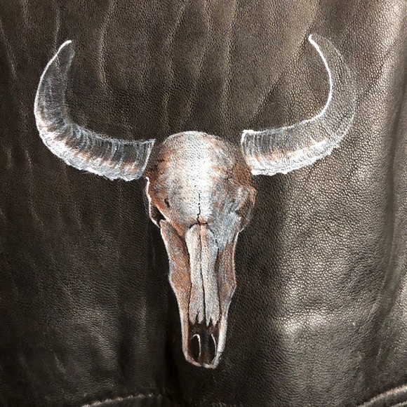 Classiques Entier Jackets & Blazers - Classiques Entier Black Leather Weatern Jacket